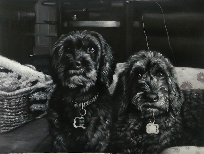 1121-black-and-white-custom-dog-oil-painting-paintru