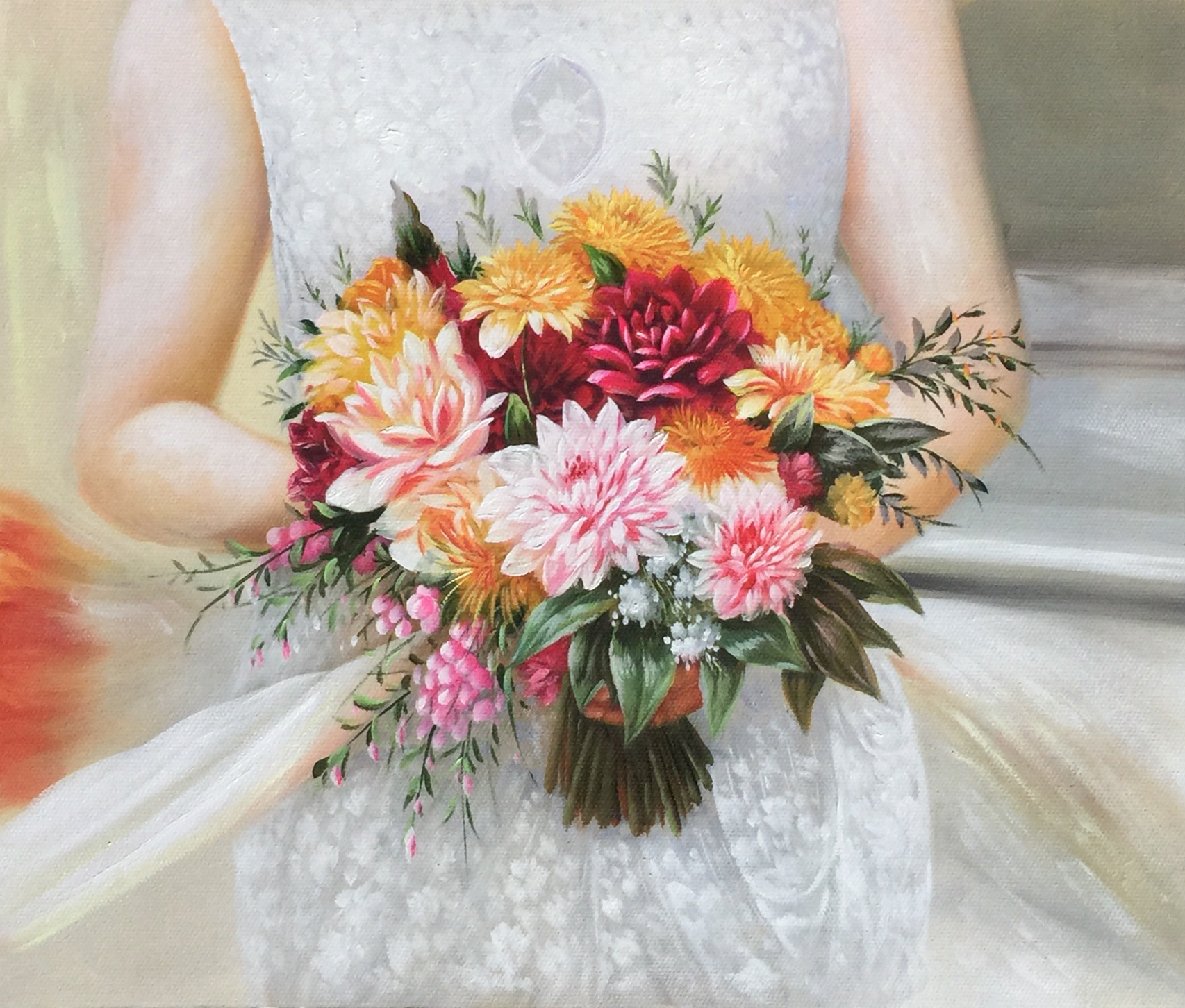 paintru-custom-oil-wedding-bouquet-painting