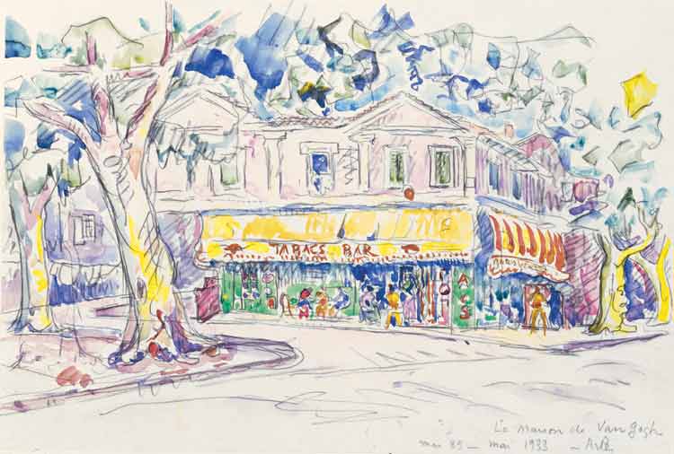 Paul_Signac_watercolor-house-painting-Maison_de_Van_Gogh_Arles_1933