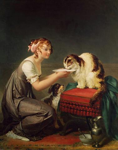 Marguerite Gerard's "The Cat's Lunch"