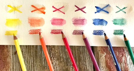Watercolor-Pencil-swatches-best-gifts-for-artists