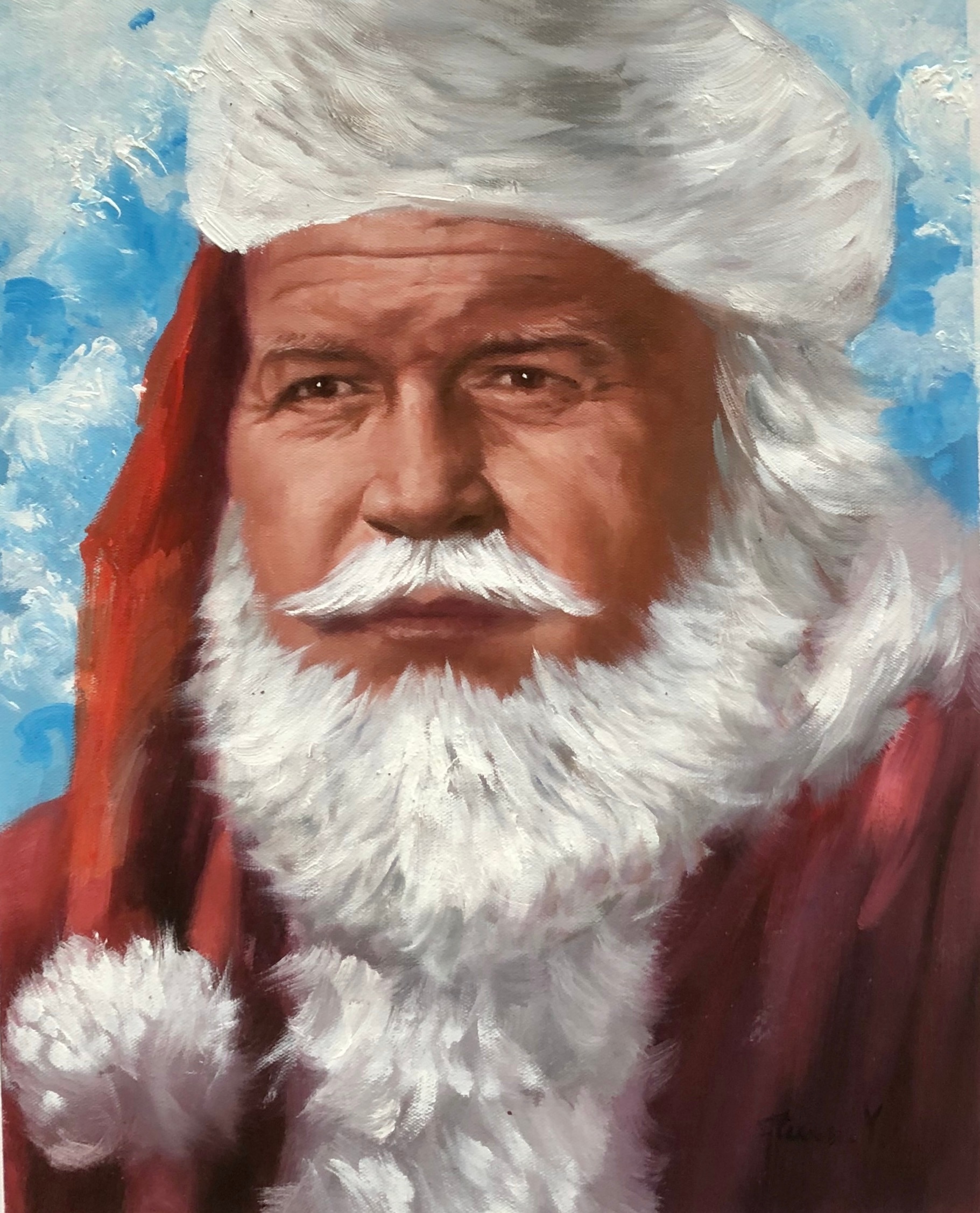 paintru- custom-santa-clause-oil-holiday-painting