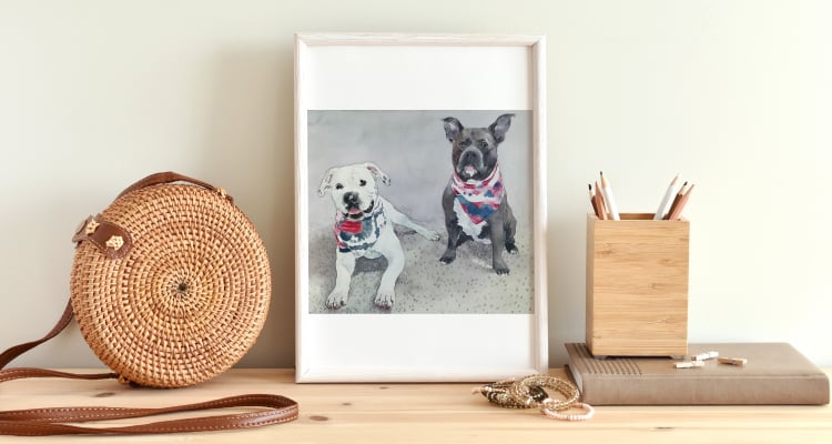 paintru-custom-pet-portrait-painting-watercolor-pit-bull-dogs-desk-framed