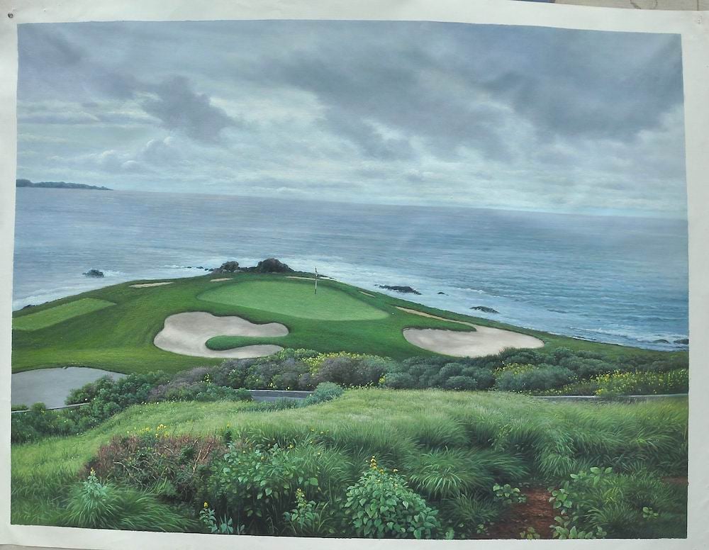 pebble-beach-custom-golf-oil-painting-commission