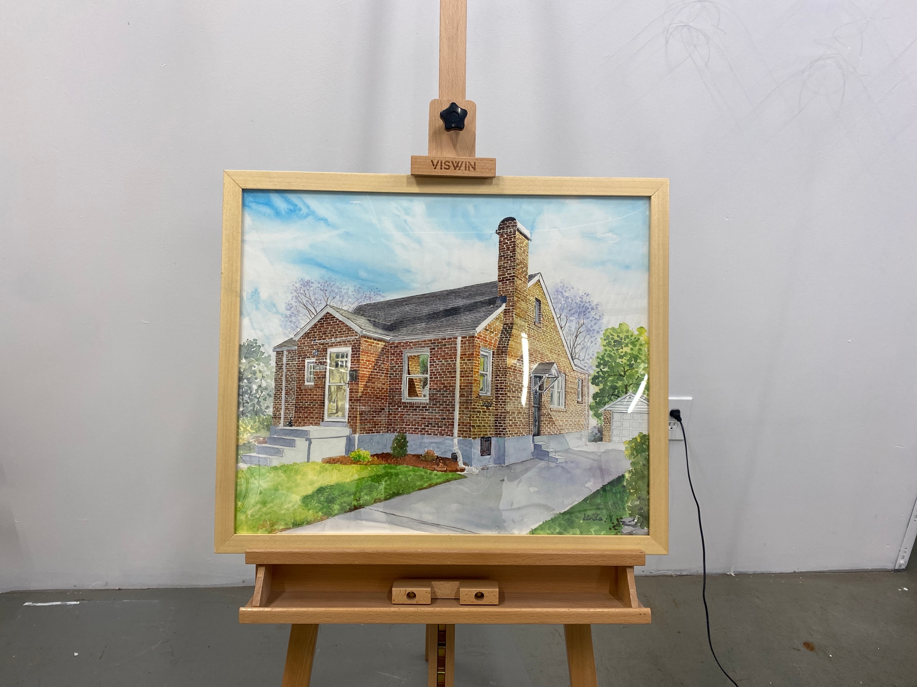 Paintru-custom-watercolor-house-gallery-framed-painting