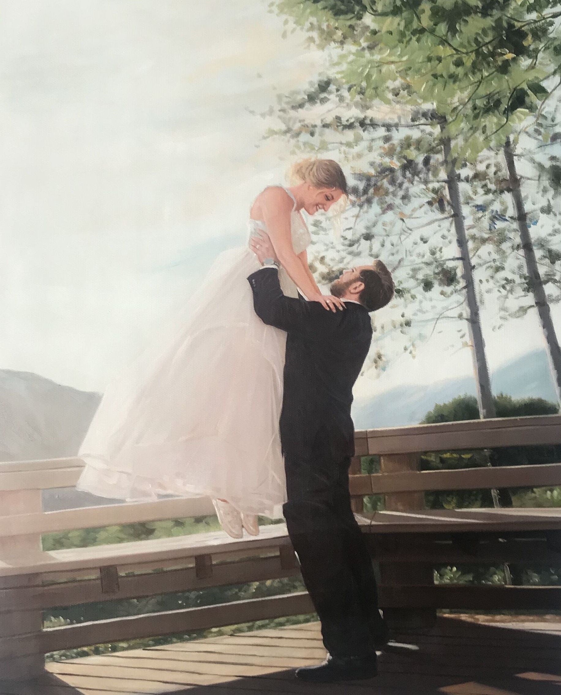 Steve & Leanna's Paintru Wedding Portrait