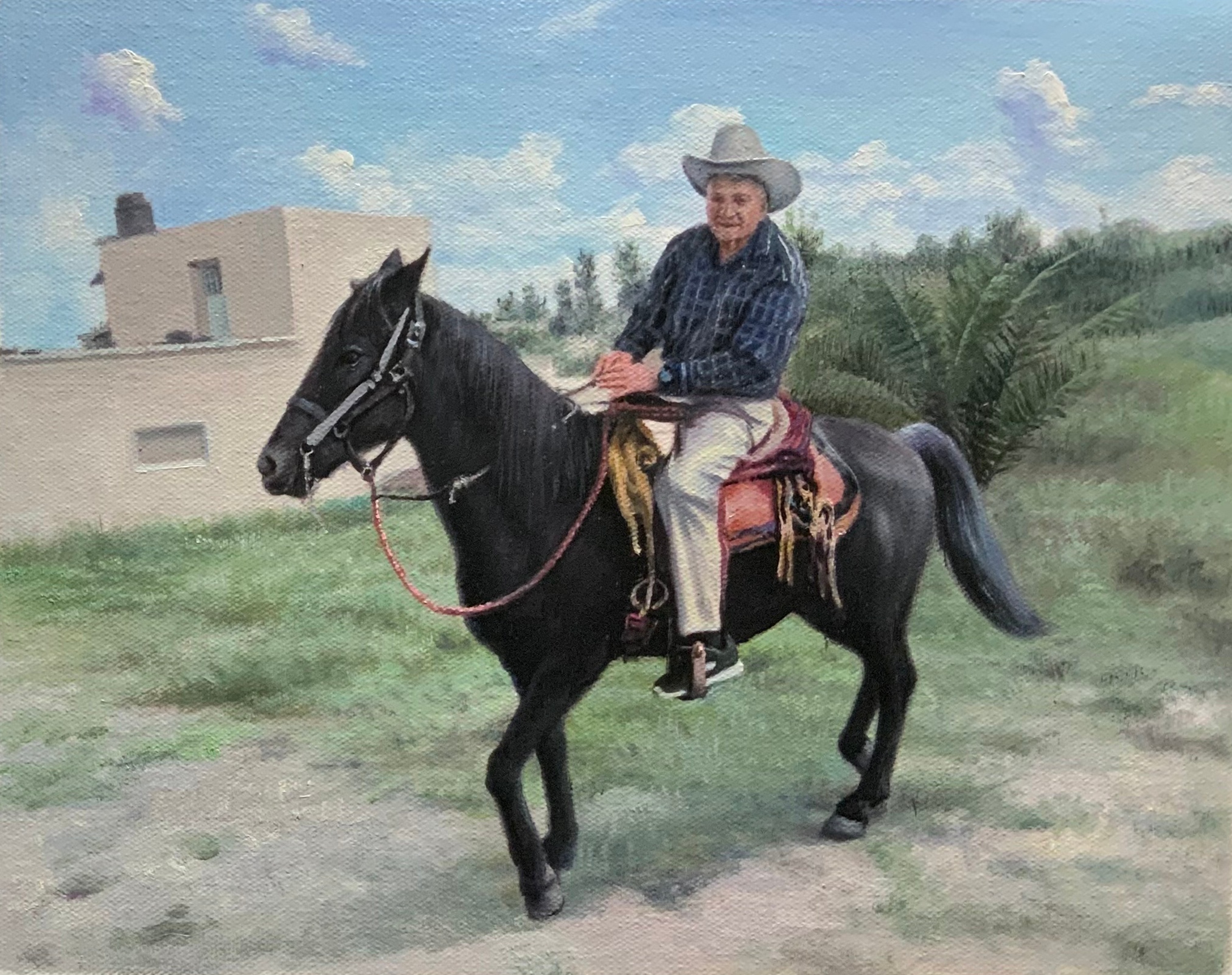 custom-hand-painted-oil-horse-ranch-painting
